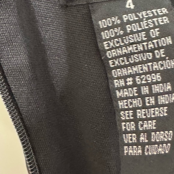 Vintage Black Beaded Embroidered High Low Midi Dress Witchy Romantic Goth Hoco - Picture 13 of 15